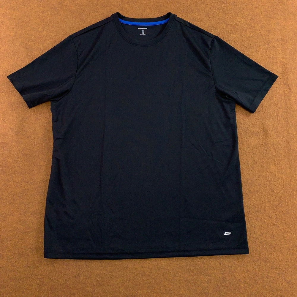 Amazon Essentials Mens XL Black Active Performance Mesh T-Shirt New